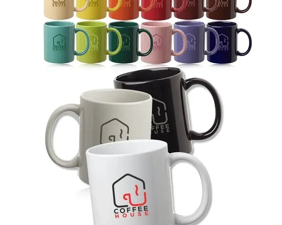 Mug assortment from the supplied product catalog